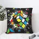 VPN-Taie d'oreiller décorative Hip Hop Rubix Rubix Cube coussin pour la maison canapé chaise