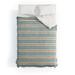 Little Arrow Design Co Cadence Stripes Dusty Blue Made To Order Full Comforter Set