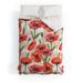 Utart Summer Botanical Poppies Field Made To Order Full Comforter Set