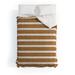 Little Arrow Design Co Cadence Stripes Rust Beige Made To Order Full Comforter Set