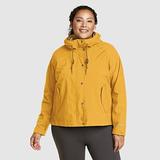 Eddie Bauer Plus Size Women's Port Townsend Waterproof Rain Jacket - Dark Yellow - Size 1X