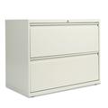 Alera 2 Drawers Lateral Lockable Filing Cabinet Gray