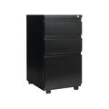 Alera 3 Drawers Vertical Lockable Filing Cabinet Black