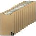 Officemate Recycled Legal Size Wood Clipboard Low Profile Clip 12 Pack Brown (83227)