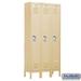 Salsbury Standard Metal Locker Single Tier - 3 Wide - 6 Feet High - 18 Inches Deep - Tan - Unassembled