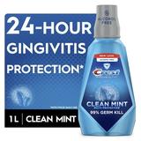 Crest Pro Health Multi-Protection Mouthwash Clean Mint 1 L Fights Gingivitis & Plaque Alcohol Free