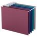 Smead Colored Hanging File Folder with Tab 1/5-Cut Adjustable Tab Letter Size Assorted Jewel Tone Colors 25 per Box (64056)