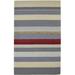 5X8 Rug Wool Multi Color Modern Hand Tufted Scandinavian Striped Room Size