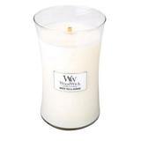 WoodWickÂ® Trilogy Large Hourglass Candle White Tea & Jasmine