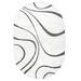 nuLOOM Carolyn Modern Shag Area Rug 5 x 8 Oval Beige