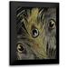 Sophie 6 19x24 Black Modern Framed Museum Art Print Titled - Gold and Silver Feathers II