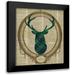 SD Graphics Studio 20x24 Black Modern Framed Museum Art Print Titled - Holiday Tartan Deer II