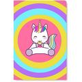 Awkward Styles Pink Unicorn Decals Unicorn Poster Print Kids Room Wall Art Colorful Picture Kids Play Room Wall Art Funny Unicorn Art Newborn Baby Room Wall Decor Unicorn Wallpapers Made in USA