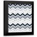 Grey Jace 15x18 Black Modern Framed Museum Art Print Titled - Star chevron