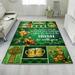 Rectangle Area Rug For Living Room Bedroom Irish Lucky Rug May The Luck Of The Irish Be With You DBD3344R - 3x5 ft.