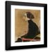 Helene Schjerfbeck 14x18 Black Modern Framed Museum Art Print Titled - The Seamstress Half-Length Portrait (The Working Woman) (1927)