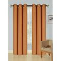 Set of 2 panels K68 brick orange color blackout unlined thermal light blocking drapes for living room window curtain top grommets noise reducing 37 wide X 63 length each panel