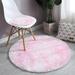 Soft Round Area Rug Modern Fluffy Circle Rug for Kids Girls Baby Room Indoor Plush Circular Nursery Rugs Cute Cozy Area Rugs for Living Room Bedroom 2.6 FT