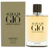 Acqua Di Gio Absolu by Giorgio Armani 4.2 oz Eau De Parfum Spray for Men