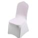 Dtydtpe Chair Cover 1Pcs White Flat Arched Front Covers Spandex Lycra Chair Cover Wedding Party B