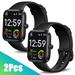 TSV Smart Watch with Heart Rate Sleep Sports Monitor Waterproof Fitness Tracker Smartwatch Fits for Android iOS Samsung Phones for Men Women