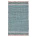 Lush Ambience Nabha Indoor Rag Area Rug | Hand Woven Ecofriendly Recycled Polyester Rug for Indoor Outdoor Use | 8X10 Ft | Teal