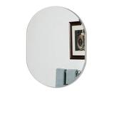22 x 28 in. Khloe Mini Oval Beveled Modern Bathroom Mirror with Dual Mounting Brackets