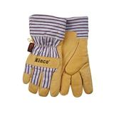 Kinco 1927-M Lined Suede Men s Work Gloves Yellow M Each