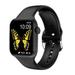 Wireless Smart Watch 1.78inch Square Screen BT Call Watches Heart Rate Monitor Fitness Tracker PK DT100 Pro (Black)