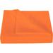 1000 Thread Count 3 Piece Flat Sheet ( 1 Flat Sheet + 2- Pillow cover ) 100% Egyptian Cotton Color Orange Solid Size Queen