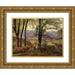 Ferdinand Georg WaldmÃ¼ller 24x19 Gold Ornate Framed and Double Matted Museum Art Print Titled - View of Ischl (1838)