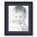 ArtToFrames 18x22 Matted Picture Frame with 14x18 Single Mat Photo Opening Framed in 1.25 Satin Black and 2 Blue Jay Mat (FWM-3926-18x22)