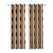 Moyouny 1/2 Panels Drapes Geometric Textile Living Room Bedroom Window Grommet Bedroom Blackout Curtains