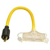 Coleman Cable 09084 Twist-To-Lock Tri-Source Adapter 2 Each