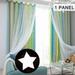 Yipa 1pc Bedroom Blackout Window Curtain Thermal Insulated Room Darkening Curtain Grommet Window Drapes Eyelet Ring Top Curtain Valance Green W:52 xL:106