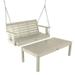 Highwood 4ft Weatherly Porch Swing with 1 Coffee Table