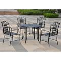 International Caravan Mandalay Set of 5 Outdoor Dining Group