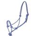 Gatsby Classic Cowboy Rope Halter Royal Blue/ Steel Grey Horse