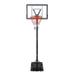 Clearance! 35 Inch Backboard Basketball Hoop Outdoor Portable Basketball Goals Adjustable Height 7ft - 10ft for Adults & Teenagers