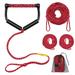 Frcolor Rope Water Ski Wakeboard Ropes Tow Wake Skiing Board Tubing Handle Waterskis Skis Airhead Boards Compact Red Bright