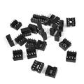 Unique Bargains 25 Pcs 2.54mm PCB Board 2 Row 8-Pin DIP Solder Type IC Socket Adapter