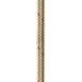 New England Ropes 5/8 x 35 Nylon Double Braid Dock Line - White/Gold w/Tracer C5059-20-00035
