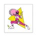 CafePress - Power Rangers Pink Ranger Defensi - Square Sticker 3 x 3