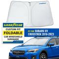 Goodyear Foldable Windshield Sun Shade for Subaru XV Crosstrek 2018-2023 Custom-Fit Car Windshield Cover Car Sunshade Vehicle Sun Protector Auto Car Window Shades for Front Window - GY008284