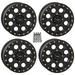 System 3 SB-7 Black ATV Wheels 15x7/15x10 Sportsman RZR Ranger