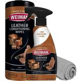 Weiman Leather Cleaner & Conditioner Care Kit - 3-in-1 Clean Condition and UV Protection