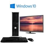 Dell Optiplex 7010 Desktop PC Computer System Windows 10 Intel Intel Core i5 3.2 GHz 8GB 1TB DVD Wi-Fi with a 17 LCD-Used Computer