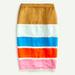 J. Crew Skirts | J.Crew Midi Colorblock Crochet Ribbon Lined Midi Skirt | Color: Blue/Gold | Size: Various