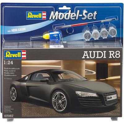 Modellbausatz REVELL "Model Set, Audi R8" Modellbausätze schwarz Kinder Made in Europe