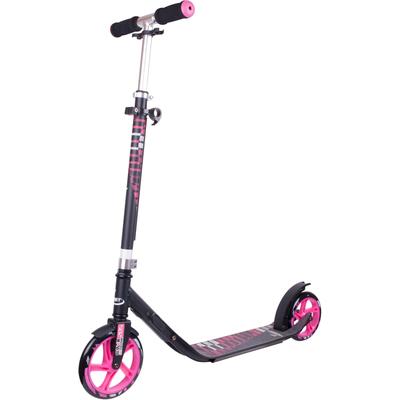 Scooter HUDORA "Hornet CLVR 200", schwarz (schwarz, pink), ScooterL:95cm, L:95cm
